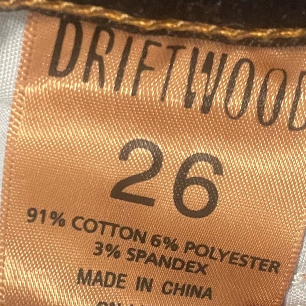 Driftwood jeans size 26 - Picture 4 of 5